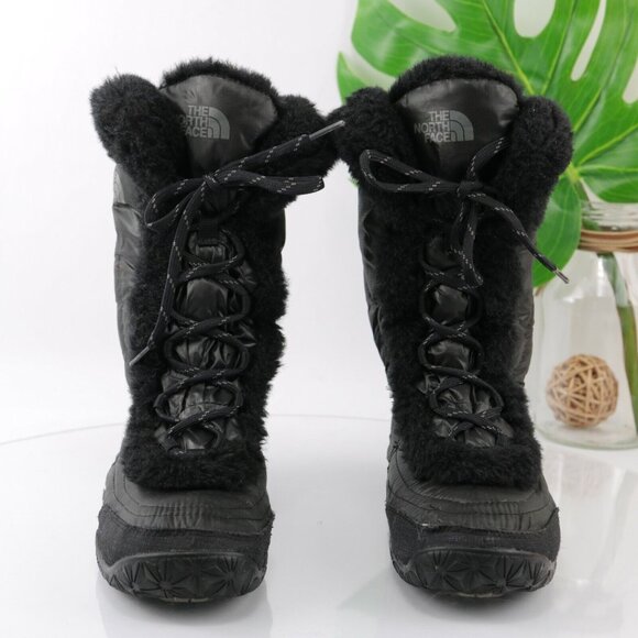 The North Face Womens Icepick Boot Size 6 Waterproof Quilted Puffer Down Goose - Picture 3 of 12